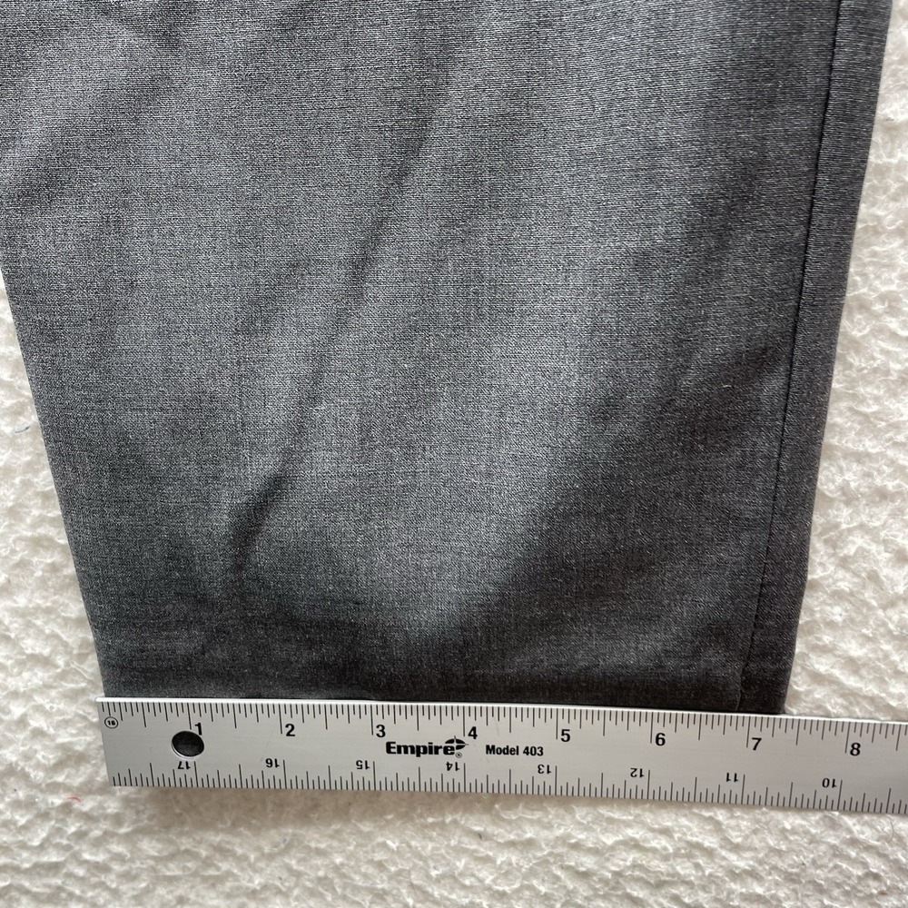 J. Crew Thompson Dress Pants Mens 38x30 (Tag 36) Wool Blend Gray Tapered Stretch - Picture 13 of 16
